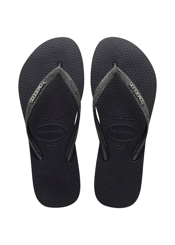 Havaianas black discount slim sparkle sandals